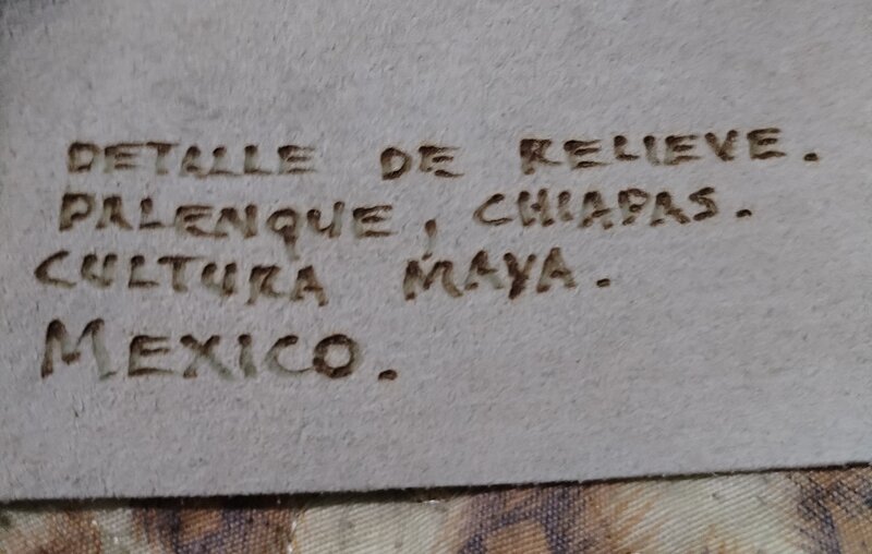 Tablou mayas pe piele naturala